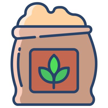 Bitki simgesinin vektör illüstrasyonu