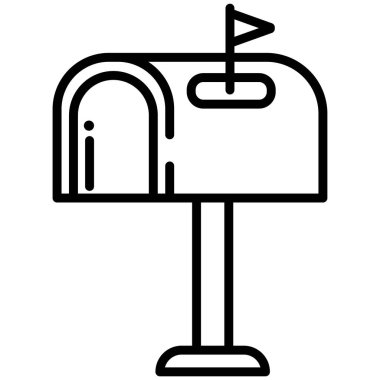 posta simgesi, vektör illüstrasyonu 