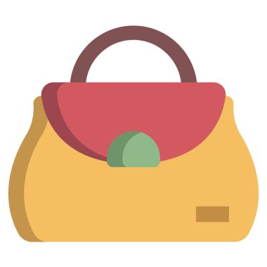 El çantası simgesini, basit vektör çizim