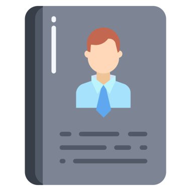 Basit vektör simgesi, Ajanda illüstrasyonu