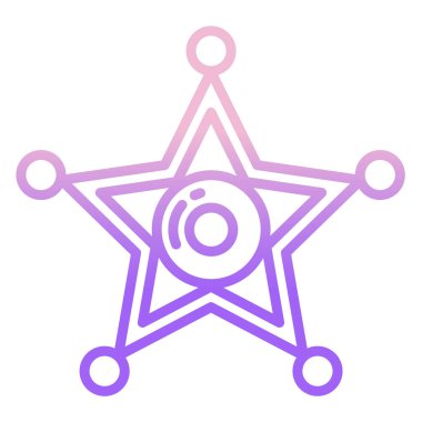 Şerif Rozeti 'nin vektör çizimi