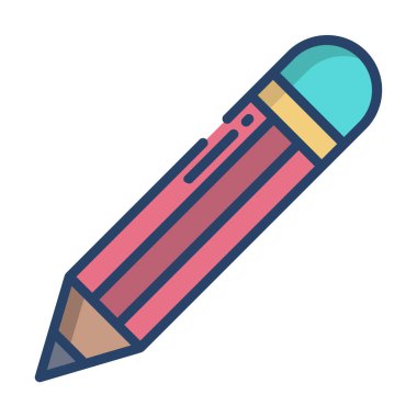 Kalem. Web simgesi basit illüstrasyon