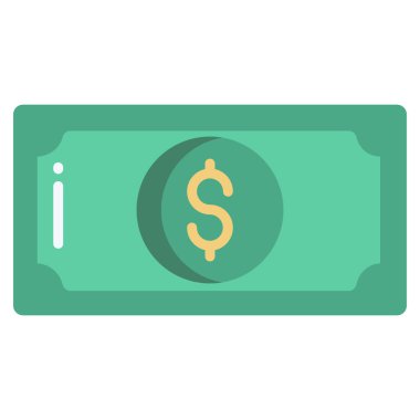 Dolar. Web simgesi basit tasarım