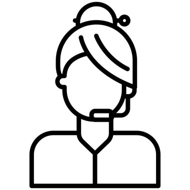 Beyaz arkaplanda basit vektör simgesini destekle