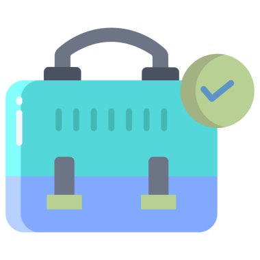 bagaj. Web simgesi basit illüstrasyon