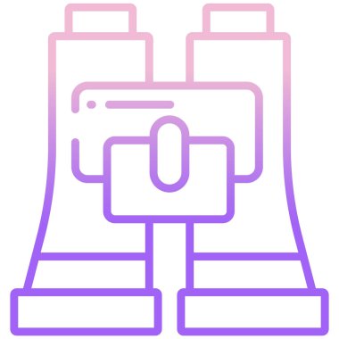 Dürbün. Web simgesi basit illüstrasyon