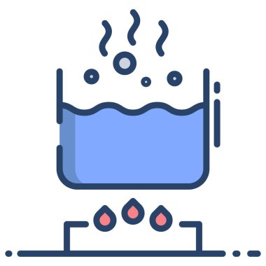 Su. Web simgesi basit illüstrasyon