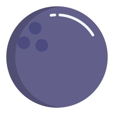 Bowling topu ikonu. Beyaz arkaplanda izole edilmiş web tasarımı için bilardo topları vektör simgelerinin basit çizimi