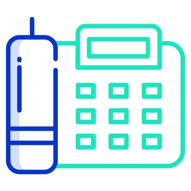 telefon web simgesi, vektör çizim 