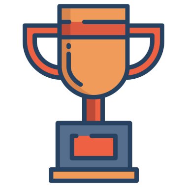 Kupa. Web simgesi basit illüstrasyon