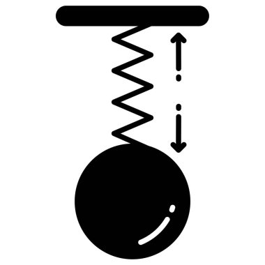 Basit vektör simgesi, İlkbahar kuvvetinin gösterimi