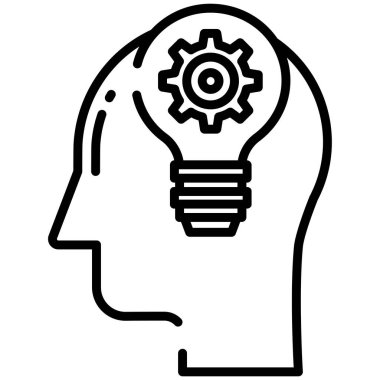 Bir fikrim var. Web simgesi basit tasarım