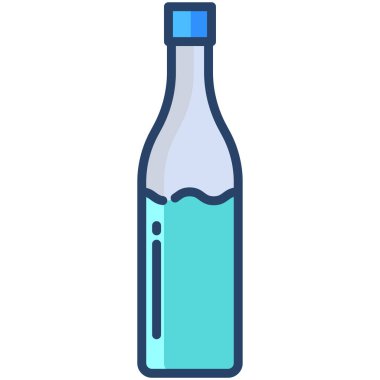 su şişesi simge vektör çizim