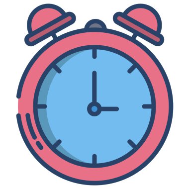 Saat. Web simgesi basit illüstrasyon 