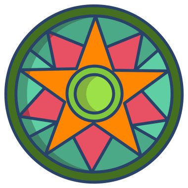 soyut çiçek süsleme, vektör çizim 