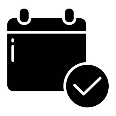 Takvim simgesi, vektör çizimi