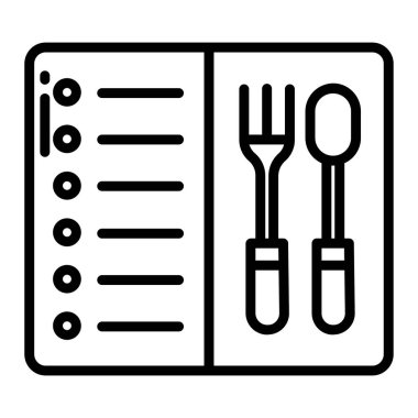 yiyecek ikonu vektör illüstrasyonu 