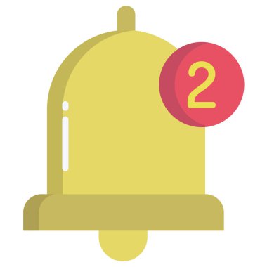 Zil. Web simgesi basit illüstrasyon