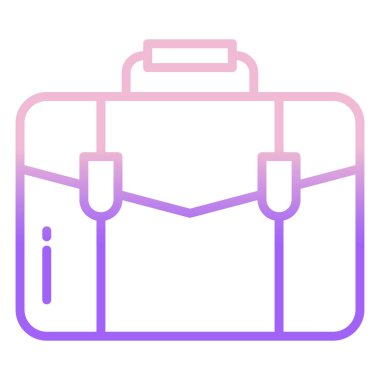 Çanta. Web simgesi basit tasarım