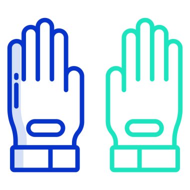 Eldiven. Web simgesi basit illüstrasyon