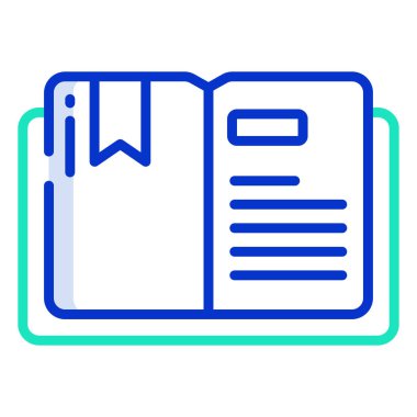 Kitap. Web simgesi basit illüstrasyon