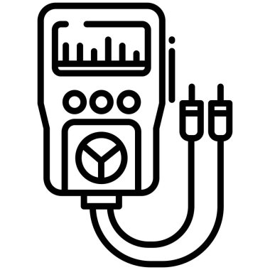 beyaz arkaplan üzerinde basit vektör simgesi test ediliyor
