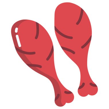 Et ikonu bacağı. vektör illüstrasyonu