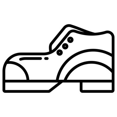 Ayakkabılar. Web simgesi basit illüstrasyon