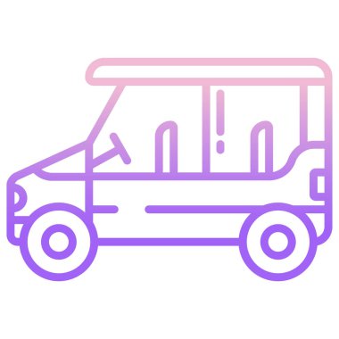 araba web simgesi, vektör illüstrasyonu 