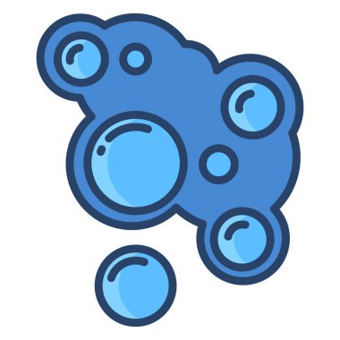 sabun köpüğü simgesi vektörü.