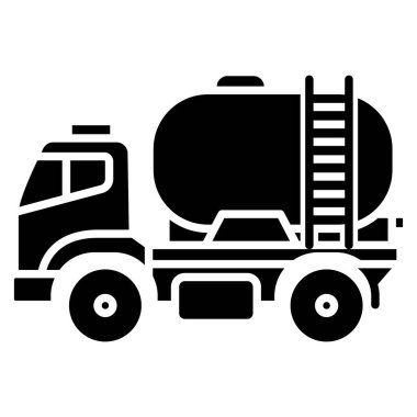 kamyon web simgesi basit illüstrasyon