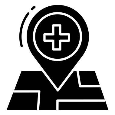 Tıbbi yardım. Web simgesi basit illüstrasyon