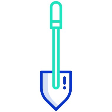 Kürek. Web simgesi basit illüstrasyon