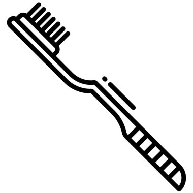 Basit ikon diş bakımı konsept vektör çizimi 