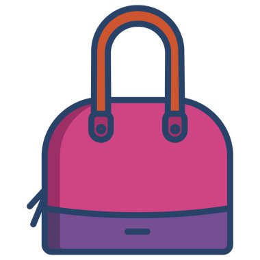 El çantası simgesini, basit vektör çizim