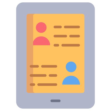 Devam et. Web simgesi basit illüstrasyon