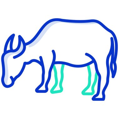 Bir boğanın vektör çizimi 