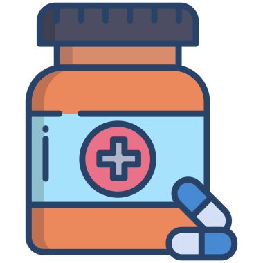 Vitamin Ağı simgesi basit vektör illüstrasyonu