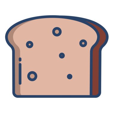 Ekmek. Web simgesi basit illüstrasyon