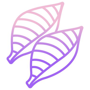 Yaprak simgesinin vektör illüstrasyonu