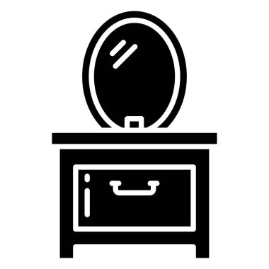 Masa. Web simgesi basit illüstrasyon