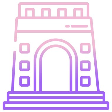 Voortrekker web simgesi basit vektör illüstrasyonu