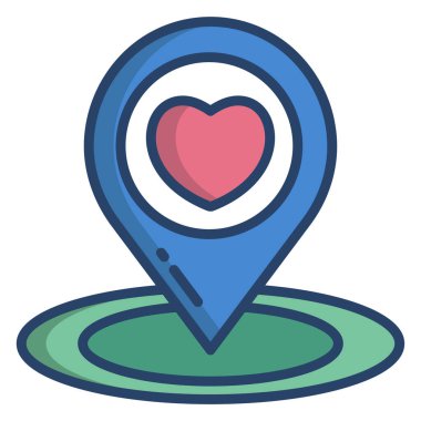 Haritanın vektör illüstrasyonu