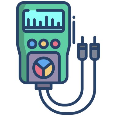 beyaz arkaplan üzerinde basit vektör simgesi test ediliyor
