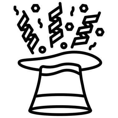  hat web simgesi, vektör illüstrasyonu