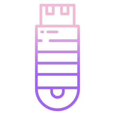 USB aygıt basit simgesi, vektör illüstrasyonu