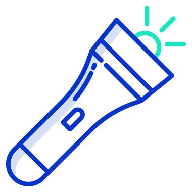 Meşale simgesi vektör illüstrasyonu 