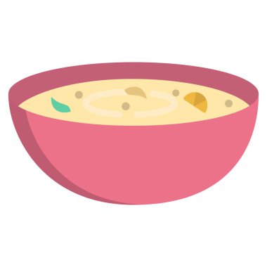 Basit Sopa De Lima vektörü, beyaz arkaplanda limon çorbası simgesi