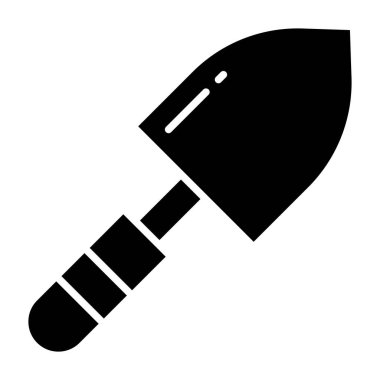 Trowel web simgesi basit vektör illüstrasyonu