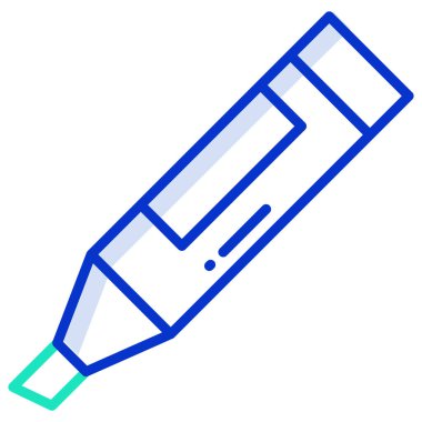 Kalem. Web simgesi basit illüstrasyon